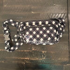 Lug Hitch Belt Bag - Gingham Black